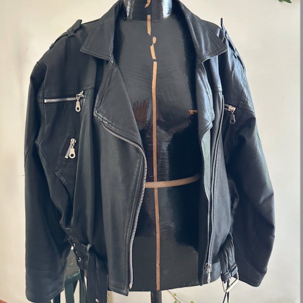 Vintage Leather Motorcycle Jacket